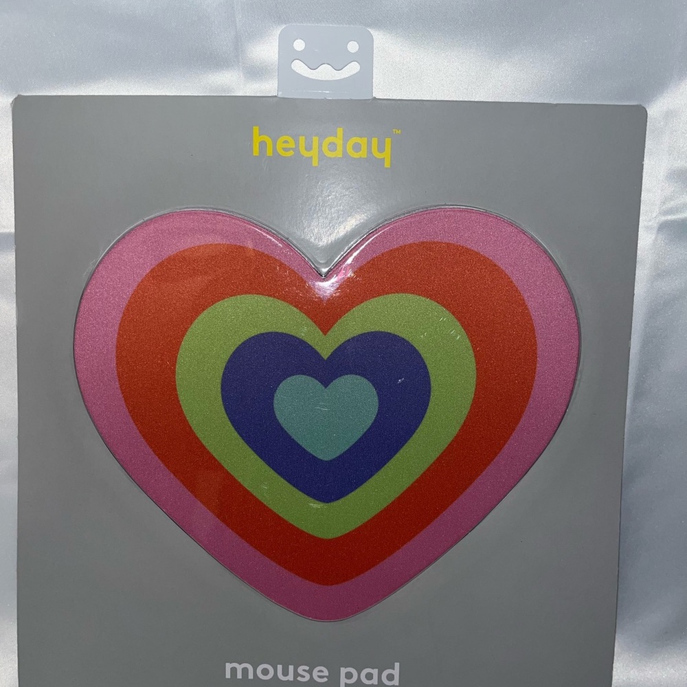Heyday Multicolor Heart Mouse Pad